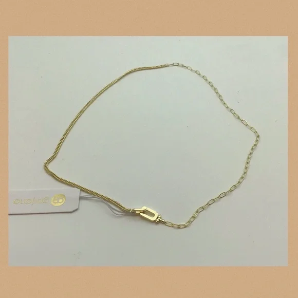Gorjana 18K Gold Plated Dylan Link Dual Chain Necklace - Picture 6 of 7